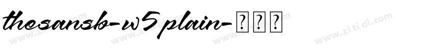 thesansb-w5plain字体转换
