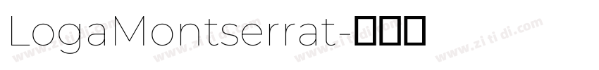 LogaMontserrat字体转换