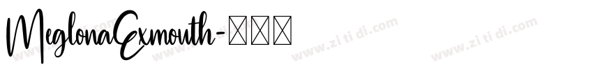 MeglonaExmouth字体转换