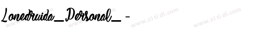 Lonedruida_Personal_字体转换