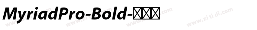 MyriadPro-Bold字体转换