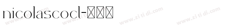 nicolascoct字体转换