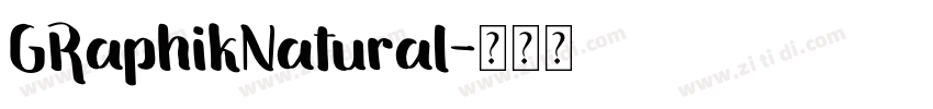GRaphikNatural字体转换