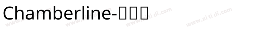 Chamberline字体转换