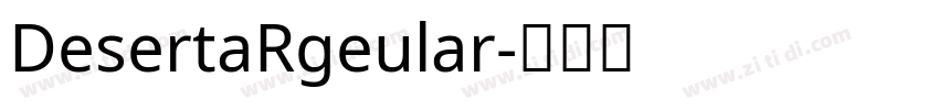 DesertaRgeular字体转换