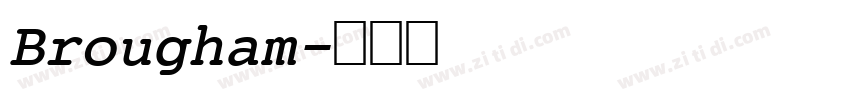 Brougham字体转换