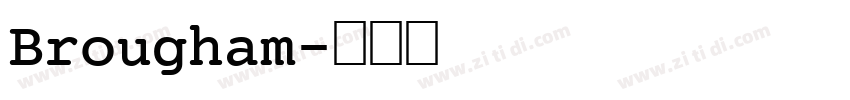 Brougham字体转换