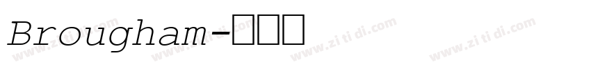 Brougham字体转换