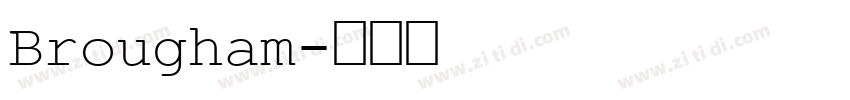 Brougham字体转换