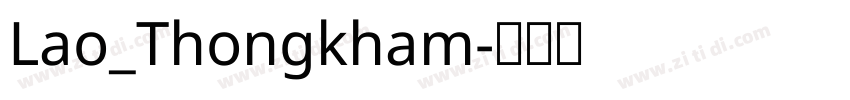 Lao_Thongkham字体转换