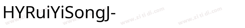 HYRuiYiSongJ字体转换