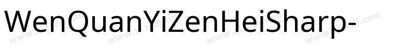 WenQuanYiZenHeiSharp字体转换