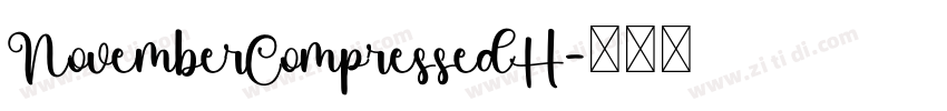 NovemberCompressedH字体转换