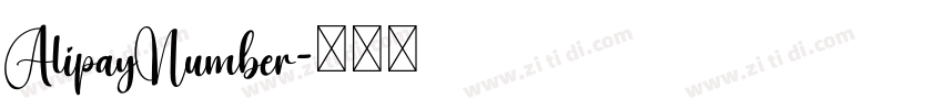 AlipayNumber字体转换