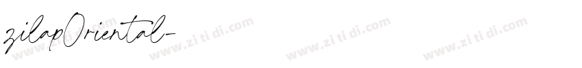 zilapOriental字体转换