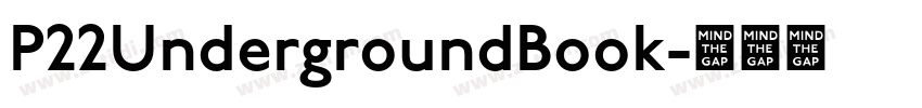P22UndergroundBook字体转换
