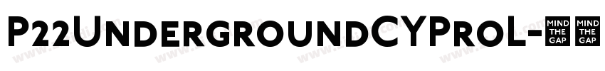 P22UndergroundCYProL字体转换