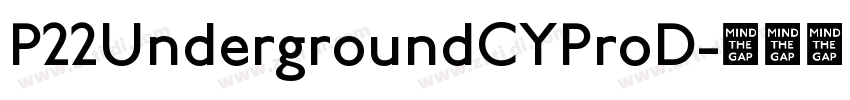 P22UndergroundCYProD字体转换