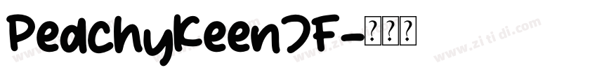 PeachyKeenJF字体转换