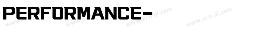 PERFORMANCE字体转换