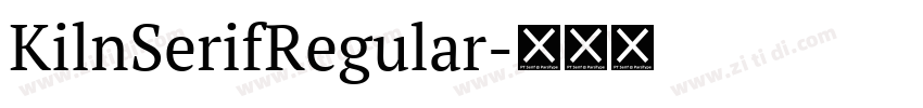 KilnSerifRegular字体转换