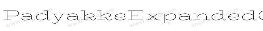 PadyakkeExpandedOne字体转换