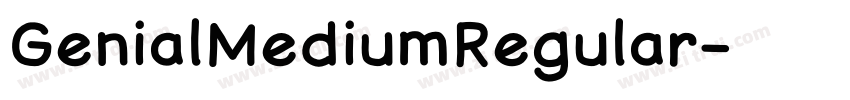 GenialMediumRegular字体转换
