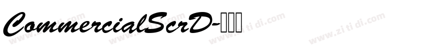 CommercialScrD字体转换
