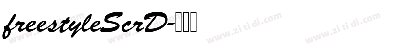 freestyleScrD字体转换
