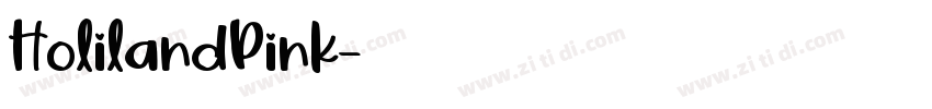 HolilandPink字体转换