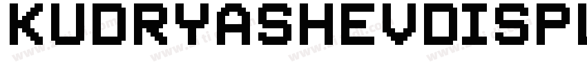 KudryashevDisplayCon字体转换