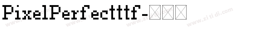 PixelPerfectttf字体转换
