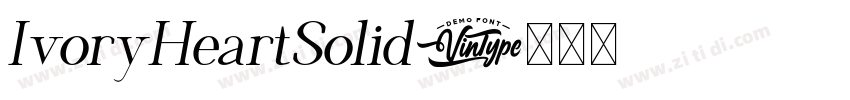 IvoryHeartSolid字体转换