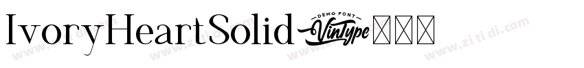 IvoryHeartSolid字体转换