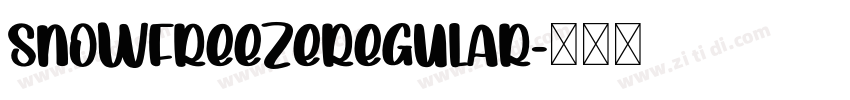 SnowFreezeRegular字体转换