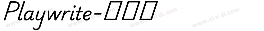 Playwrite字体转换