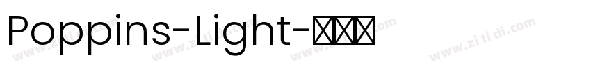 Poppins-Light字体转换