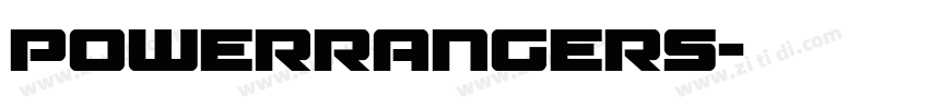 powerrangers字体转换
