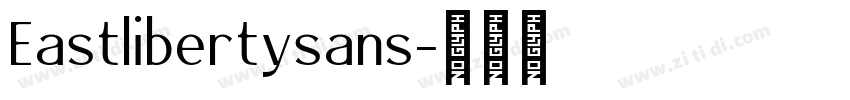 Eastlibertysans字体转换