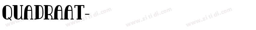 Quadraat字体转换