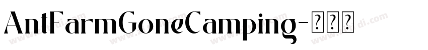 AntFarmGoneCamping字体转换