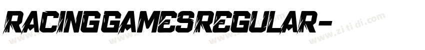 RacingGamesRegular字体转换