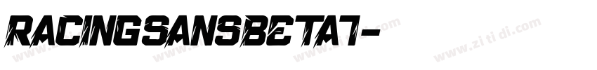 RacingSansBeta7字体转换