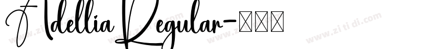 AdelliaRegular字体转换