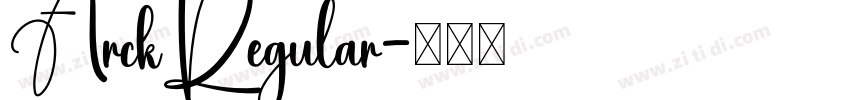 ArckRegular字体转换