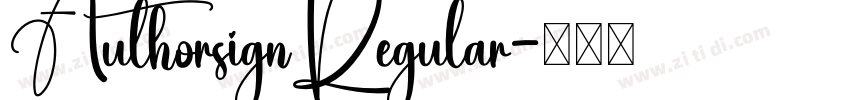 AuthorsignRegular字体转换