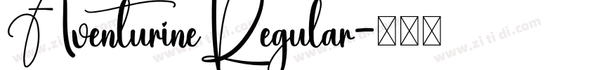 AventurineRegular字体转换