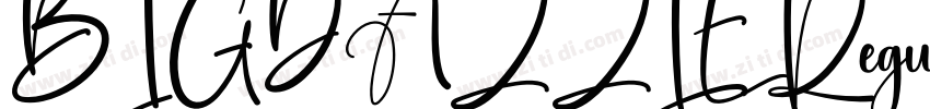 BIGDAZZLERegular字体转换
