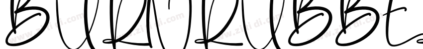 BURNRUBBERRegular字体转换