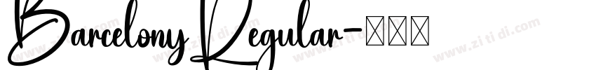 BarcelonyRegular字体转换